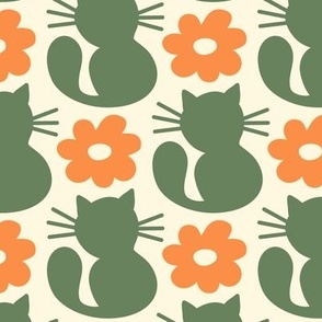 3045 C Medium - cute retro cats