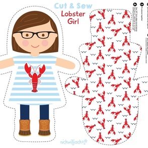 Lobster girl 26 brown eyes rectangle glasses