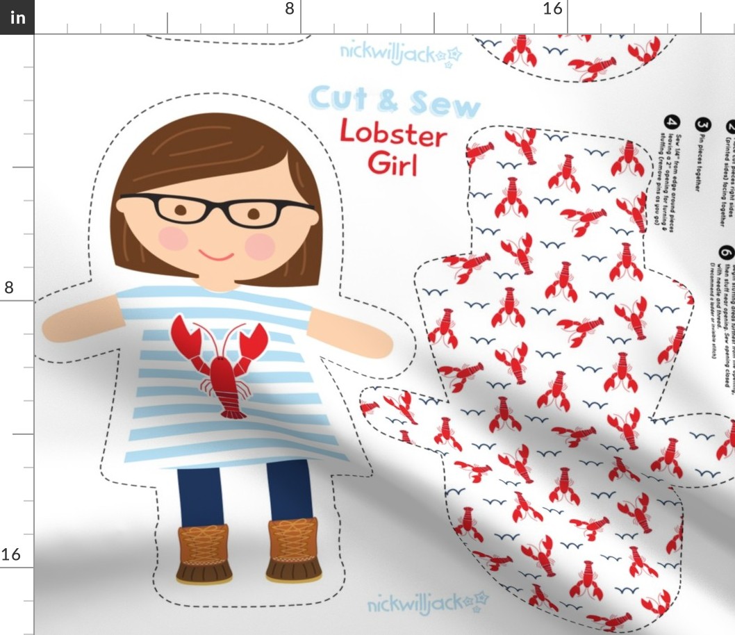 Lobster girl 26 brown eyes rectangle glasses