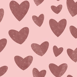lovecore valentine love heart hearts romance pink marsala red