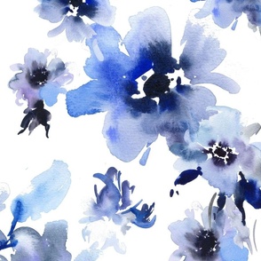 Soft blue floral elegancy