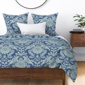 Isabella Birds - Extra Large - Blue Nova - Texture, Damask, Ben Moore Color of the Year 2024