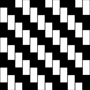 Zigzag inspired pattern in black and white