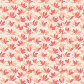 Peach Sherbet Abstract Floral