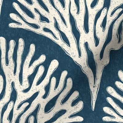 Block Print Coral - Large Scale