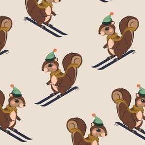 Skiing Squirrel 