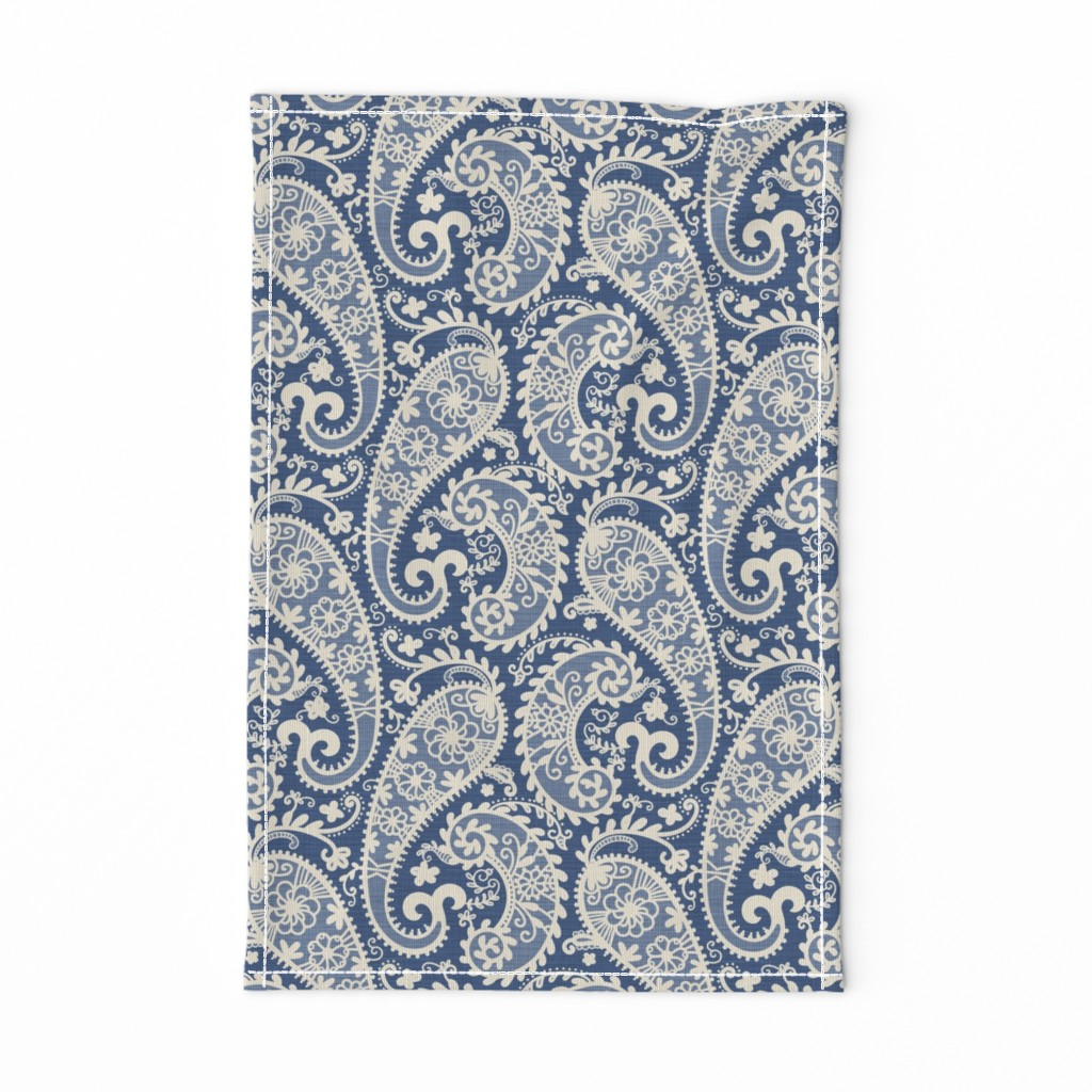 Paisley Forget-Me-Not - block print