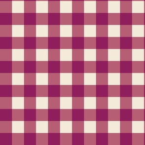 Purple Berry Gingham (Large scale)