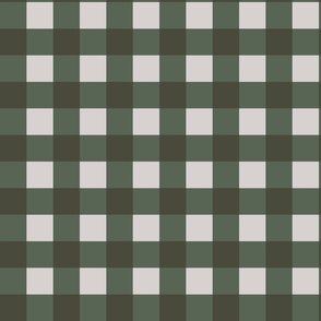 Forest Green Gingham (Large scale) - St. Patrick's Day 