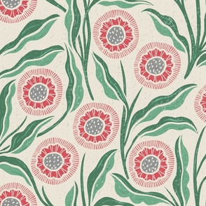 Floral Block Print