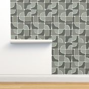 Painted squares_abstract_Large_Olive green