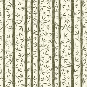 Bamboo Block Print Halfdrop - size M