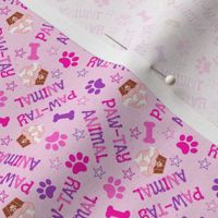 Small Paw-Tay Animal Dog and Cat Pink Dog Bandana Collar