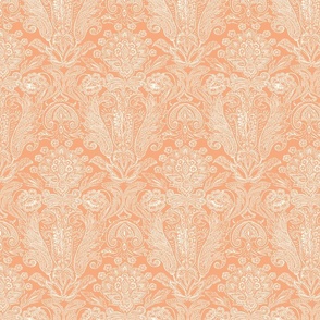 French document fuzzy peach (large motif)