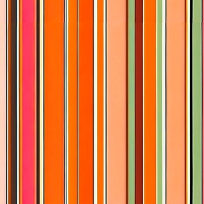 brown_ orange_ peach green stripes