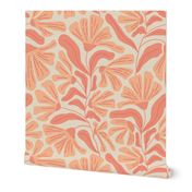 Retro Whimsy Peach Fuzz Floral