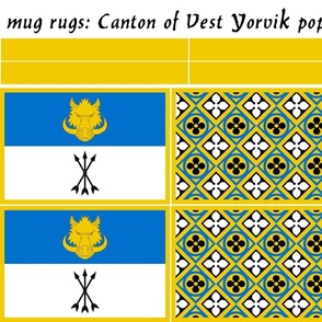 mug rugs: Canton of Vest Yorvik (SCA)