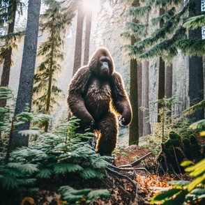 sasquatch in a forest 6