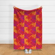 Jazzy Triangles in Orange, Red and Magenta