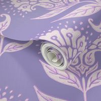 Aurelia Floral Lavender Ivory Pink LARGE
