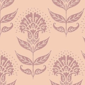 Aurelia Floral Peach Puree Dusty Mauve LARGE