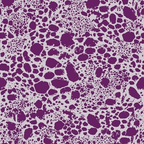 Abstract Animal Print Snakeskin - Plum Purple 