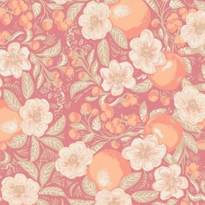 Oranges and Blossoms - Pantone 2024 Peach Fuzz