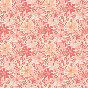 Floral Jungle - Small - Peach