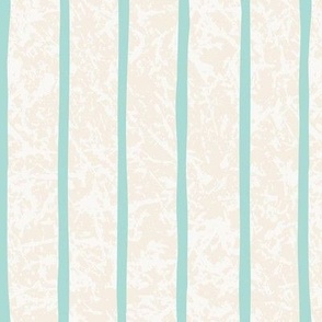 M-FLORAL PATH-8E-pale teal-blue- candy stripe vertical stripe on cream textured background