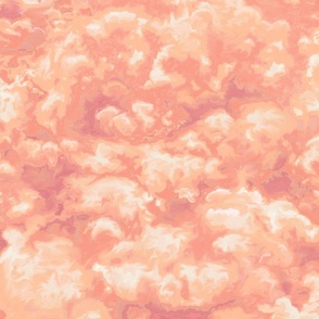 Peach Fuzz cloudy sky