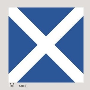 Letter M Nautical Flag for Fill A Yard - 5" flag on 6" square