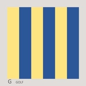Letter G Nautical Flag for Fill A Yard - 5" flag on 6" square