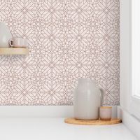 geometric deco - clay & blush