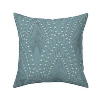 art deco glam - blue - large