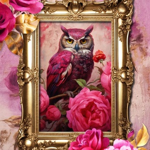27x36 pink floral owl blanket 