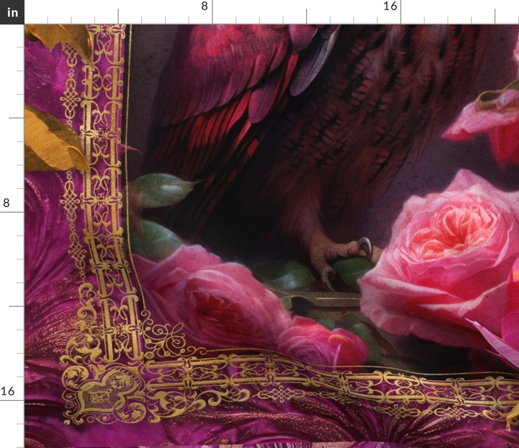27x36 owl pink floral blanket 