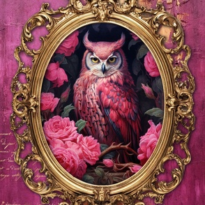 27x36 owl pink grunge blanket