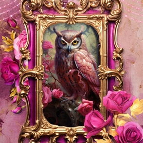 27x36 pink owl blanket