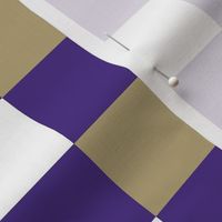 Medium Scale Team Spirit Football Checkerboard in Washington Huskies Purple and Gold