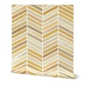 Watercolor Chevron Bryan Ochre Williamsburg Large 