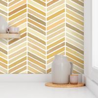 Watercolor Chevron Bryan Ochre Williamsburg Large 