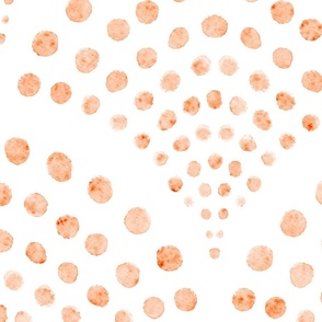 peach fuzz abstract shell dots large - pantone color of the year 2024 - watercolor coastal wallpaper