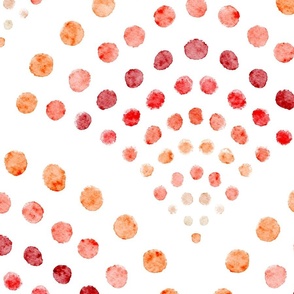 peach fuzz abstract shell dots large - pantone peach plethora color palette - watercolor coastal wallpaper
