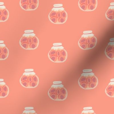 Peach jam seamless pattern 2024 pantone colour