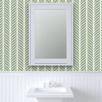 Winged Chevron Natural fefdf4 and Sea legs 94A68A