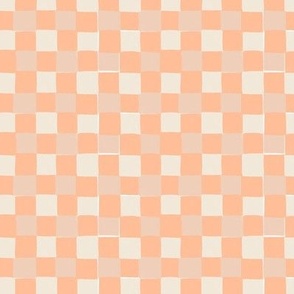 Honey Peach Checkered