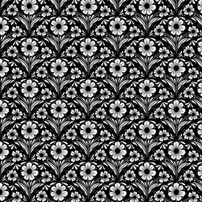 floral block print in black and white (small)