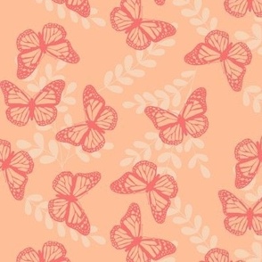 Peach Fuzz Summer Butterflies