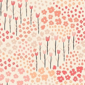 Flower Fields - Peach Fuzz