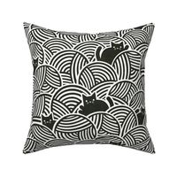 M - Yarn Cats Black & White